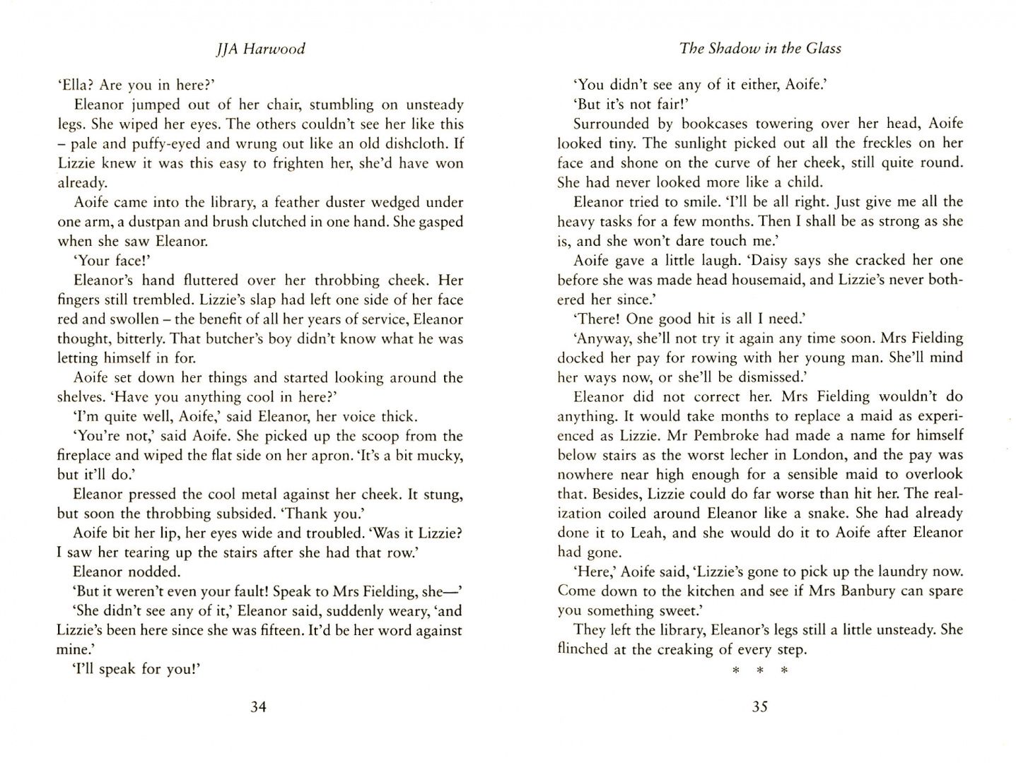 JJA Harwood: The Shadow in the Glass