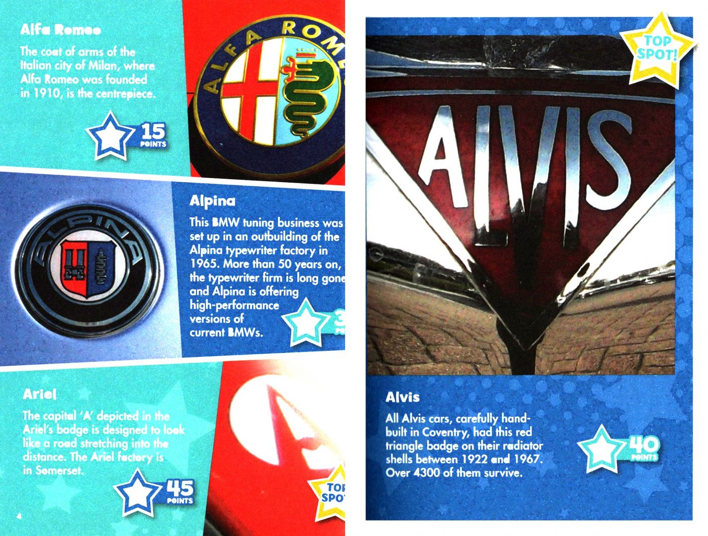 I-Spy Car Badges. Spy It! Score It!