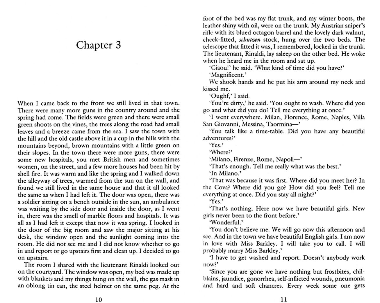 Ernest Hemingway: A Farewell to Arms