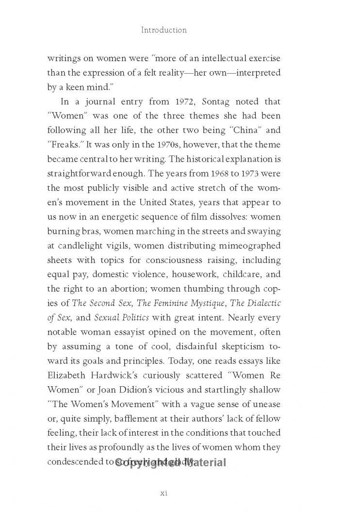 Susan Sontag: On Women