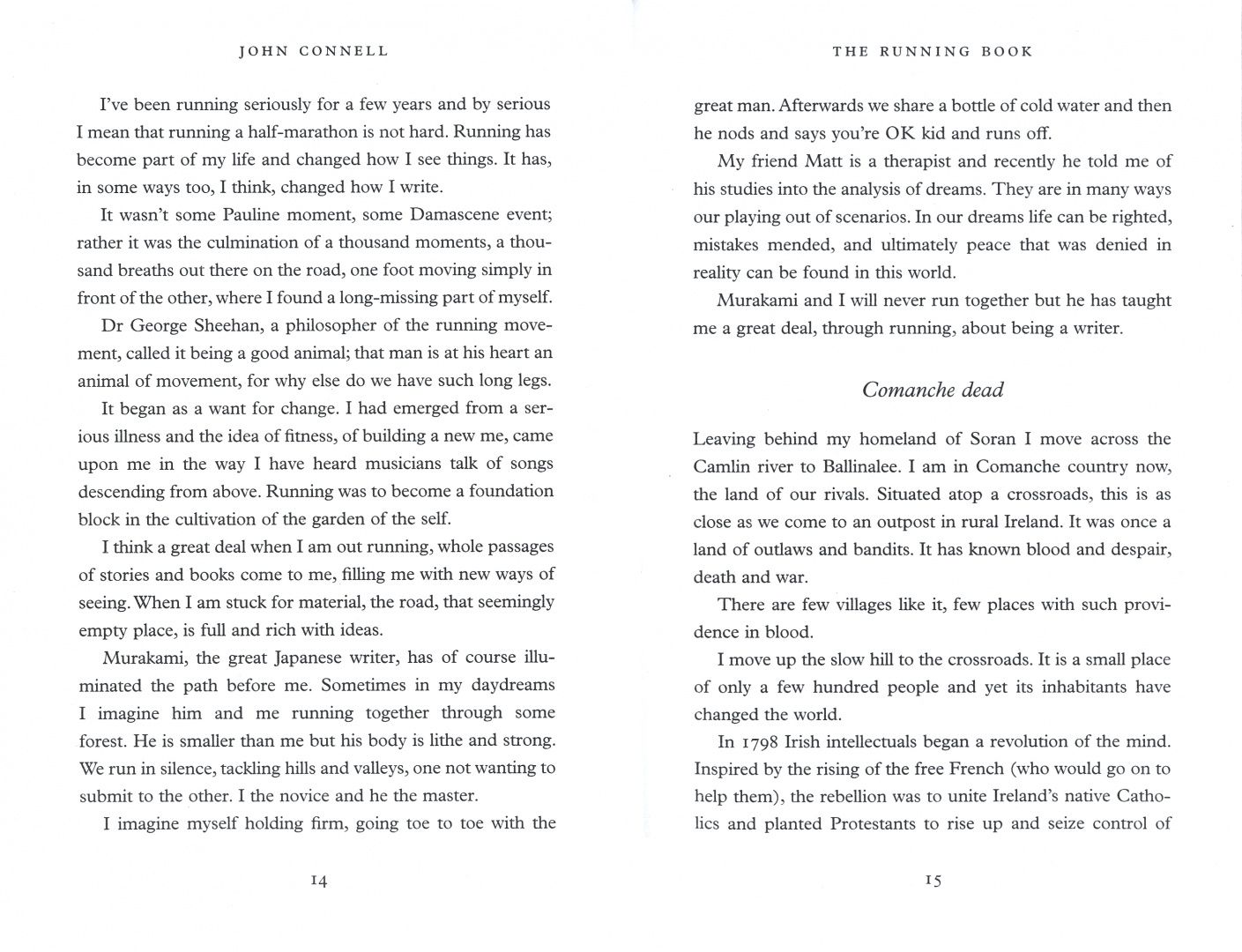 John Connell: The Running Book. A Journey through Memory, Landscape and History