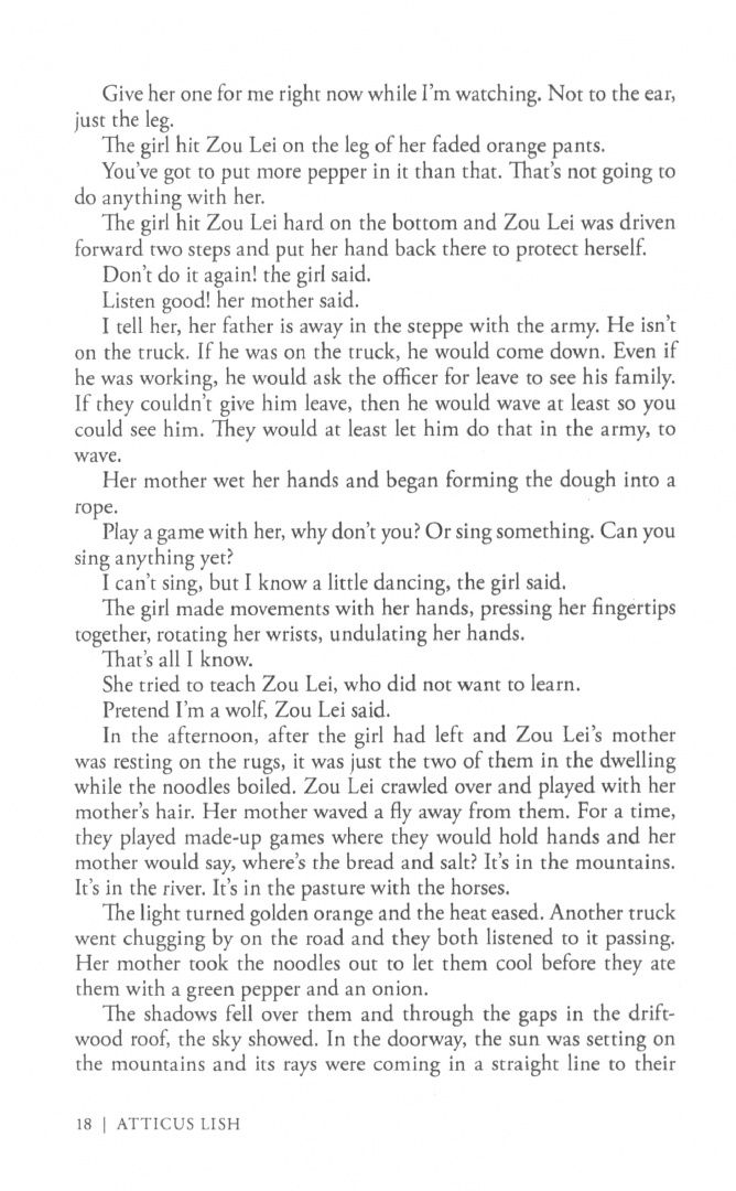 Atticus Lish: Preparation for the Next Life