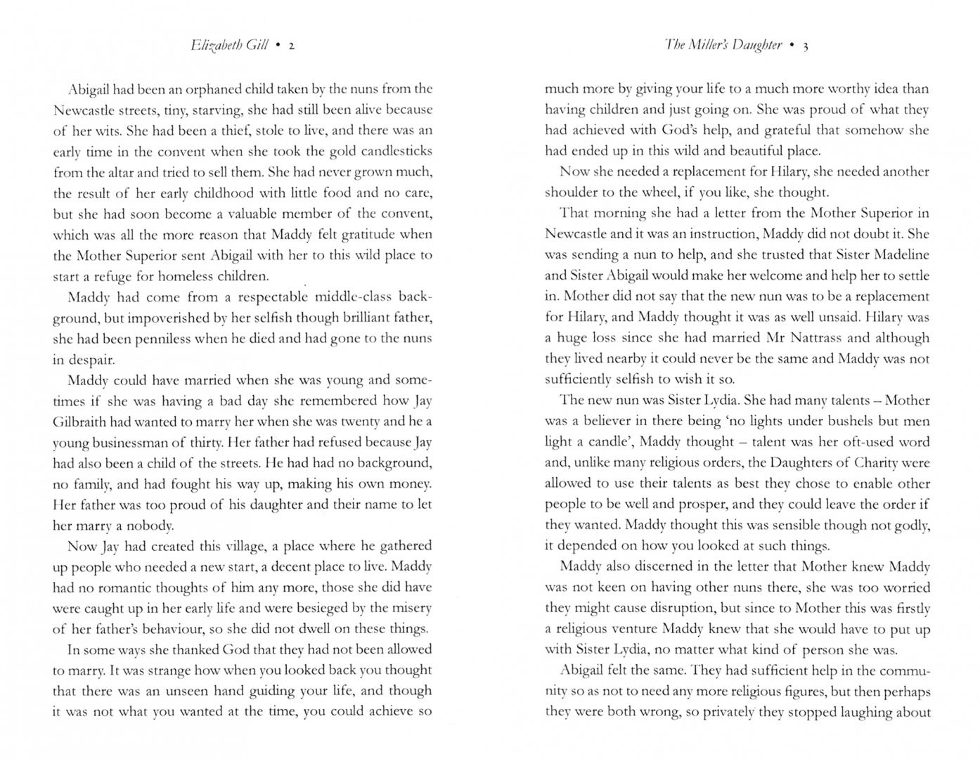 Elizabeth Gill: The Miller's Daughter