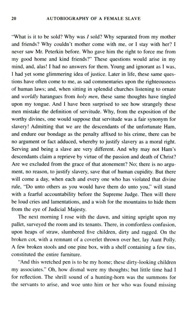 Browne Griffith: Autobiography of a Female Slave