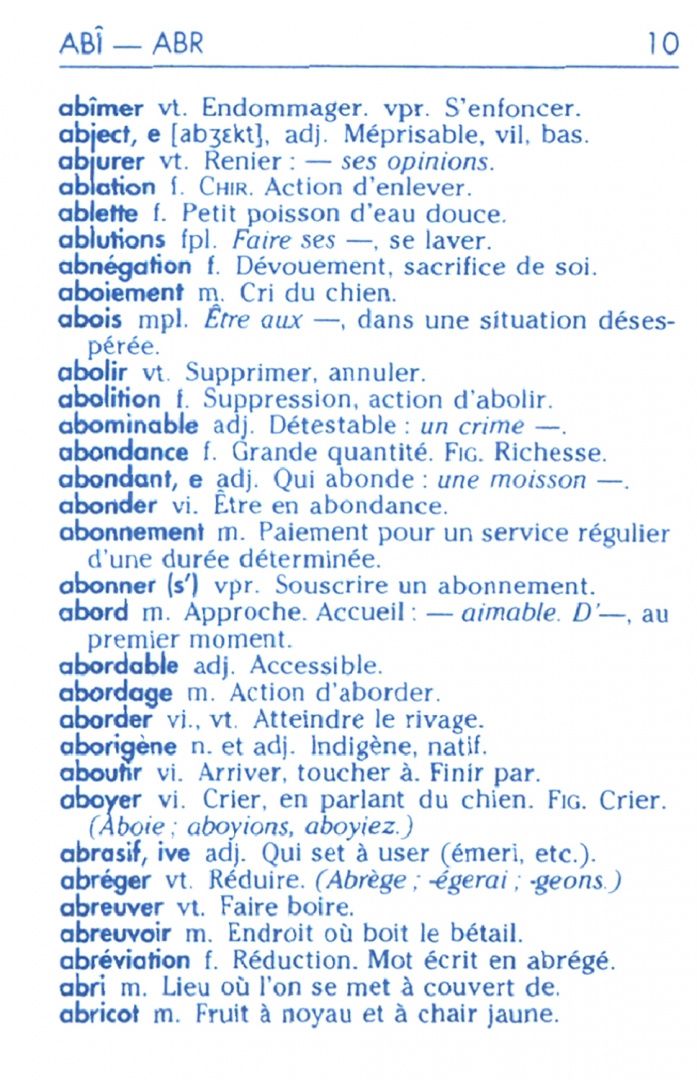 Dictionnaire Larousse Micro, le plus petit dictionnaire