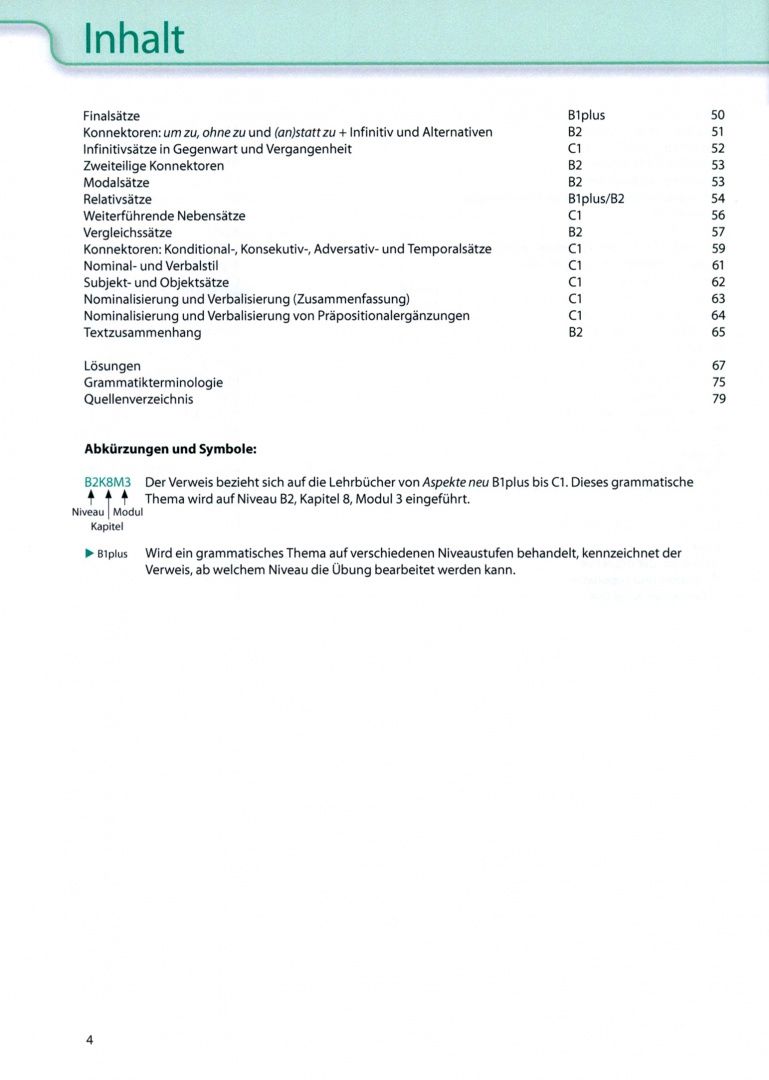 Tanja Mayr-Sieber: Aspekte neu. B1 plus bis C1. Grammatik. Mittelstufe Deutsch