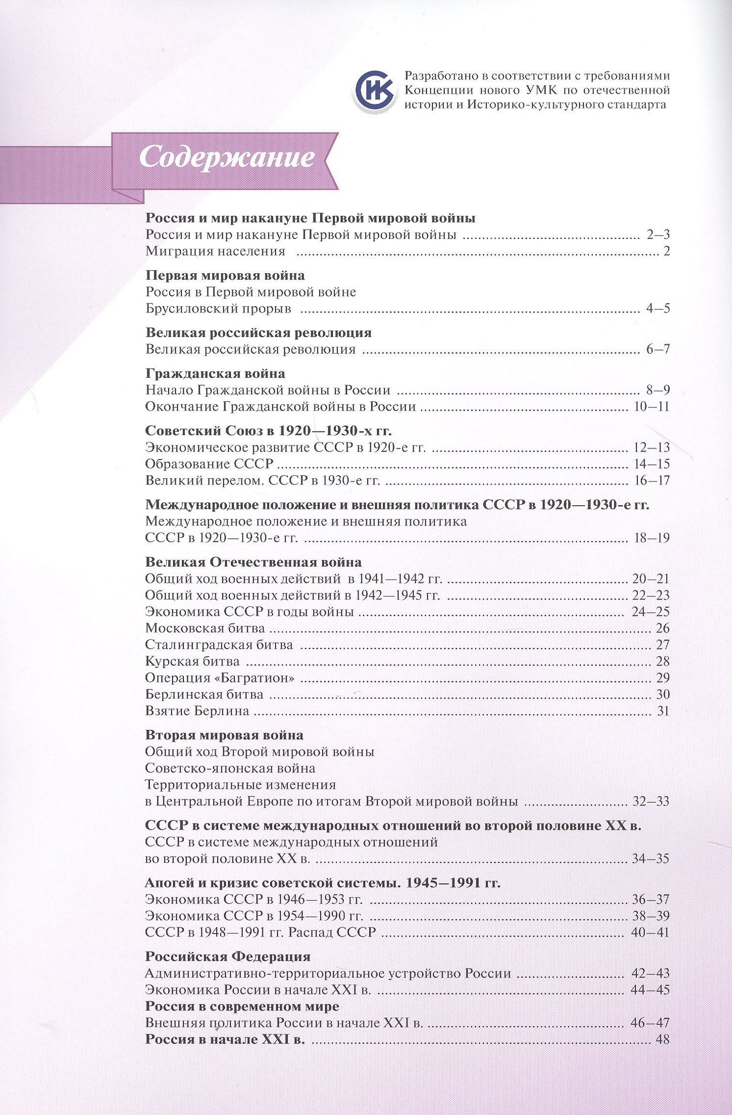 История России. Атлас. 10 класс