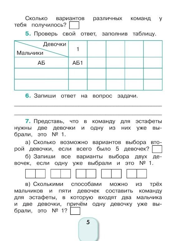 Наталья Тихонова: Математика и информатика. 4 класс. Учимся решать комбинаторные задачи. Рабочая тетрадь