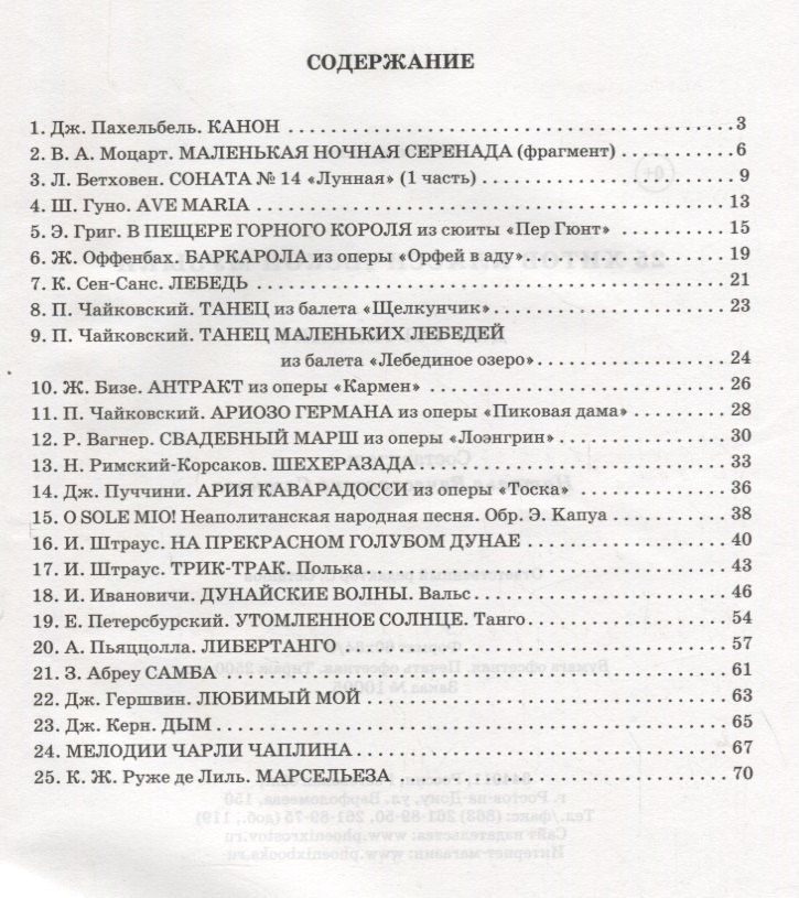 25 хитов классической музыки для фортепиано