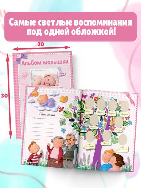 Фотография книги "Альбом малышки. Альбом фотографий"