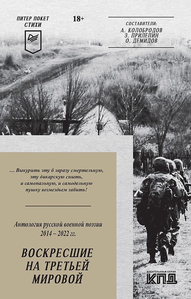 Обложка книги "Алейников, Артис, Безденежных: Воскресшие на Третьей мировой. Антология военной поэзии 2014 - 2022 гг."