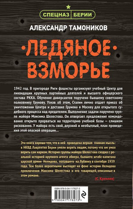 Фотография книги "Александр Тамоников: Ледяное взморье"