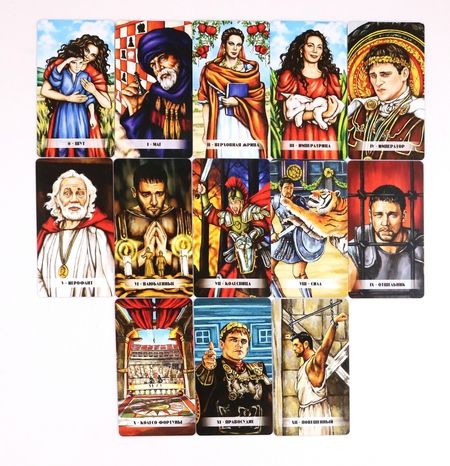 Фотография книги "Александра Мураева: Таро Гладиатор, 78 карт + инструкция"