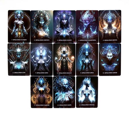 Фотография книги "Анастасия Ворон: Оракул Космических Жриц, 50 карт + инструкция"