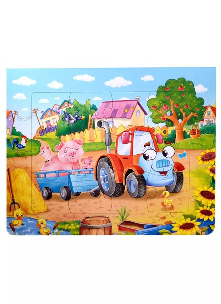 Фотография книги "Анна Купырина: Трактор и его друзья. 5 историй с пазлами"