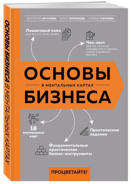 Фотография книги "Аргунова, Булгакова, Турскова: Основы бизнеса в ментальных картах"