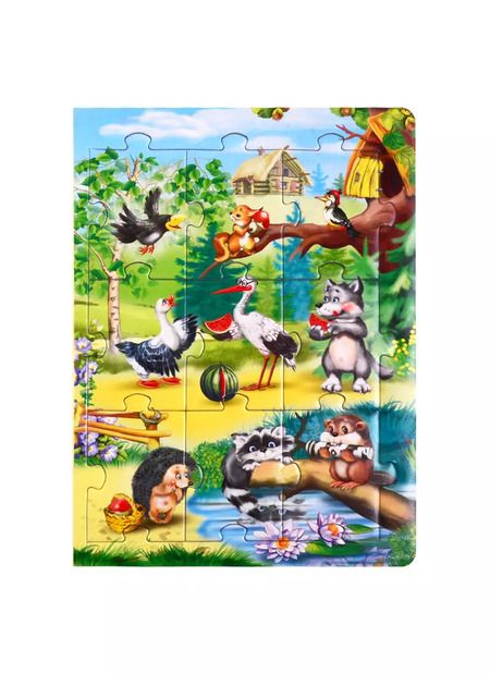 Фотография книги "Азбука в картинках. Книжка-пазл"