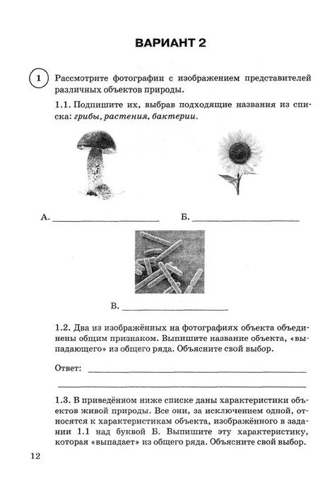 Фотография книги "Банникова, Шариков, Касаткина: ВПР ФИОКО Биология 5 класс. Типовые задания. 15 вариантов. ФГОС"