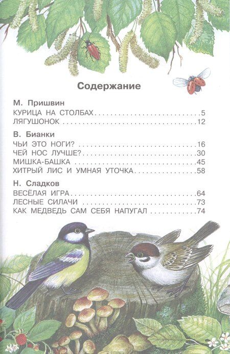 Фотография книги "Бианки, Губанова, Пришвин, Сладков: Рассказы о природе. (М. Пришвин, В. Бианки, Н. Сладков)"