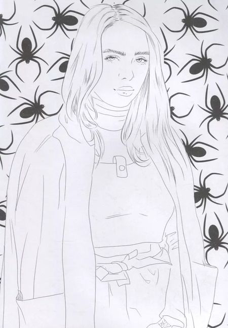 Фотография книги "Билли Айлиш. Раскраска"