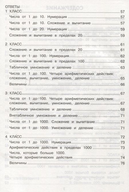 Фотография книги "Буряк: Математика: блицконтроль знаний: 1-4 классы"