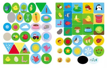 Фотография книги "Читаю по слогам. Мамы и малыши (+60 наклеек)"