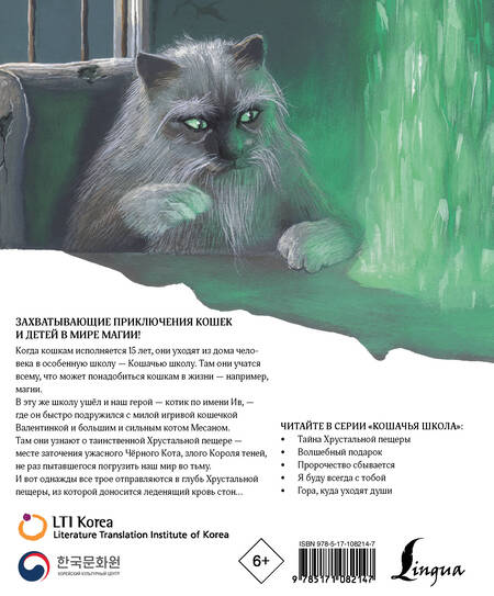 Фотография книги "Чжинкён Ким: Кошачья школа. Тайна хрустальной пещеры"