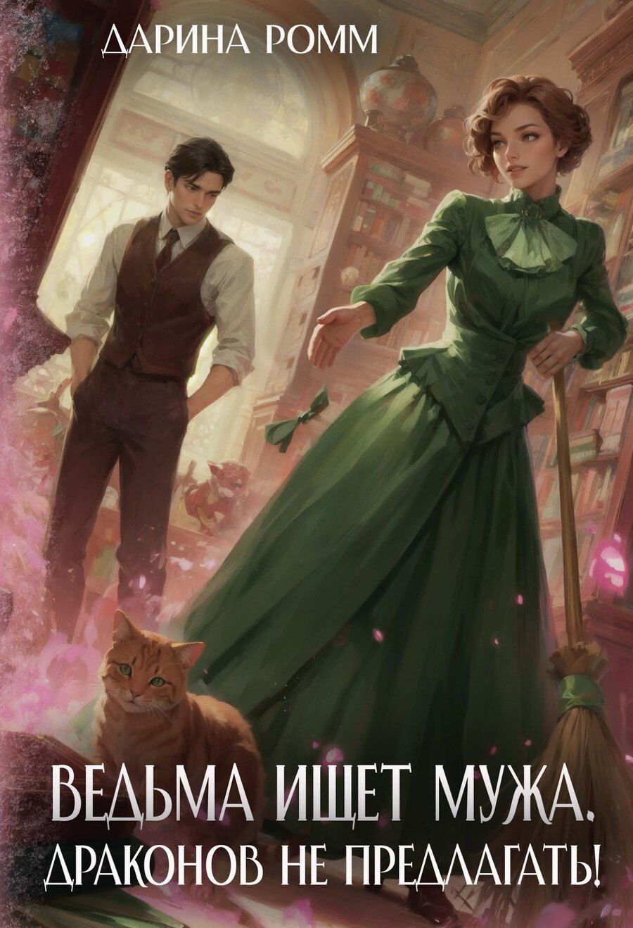 Обложка книги "Дарина Ромм: Ведьма ищет мужа. Драконов не предлагать!"