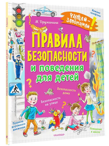 Фотография книги "Дружинина: Правила безопасности и поведения для детей"
