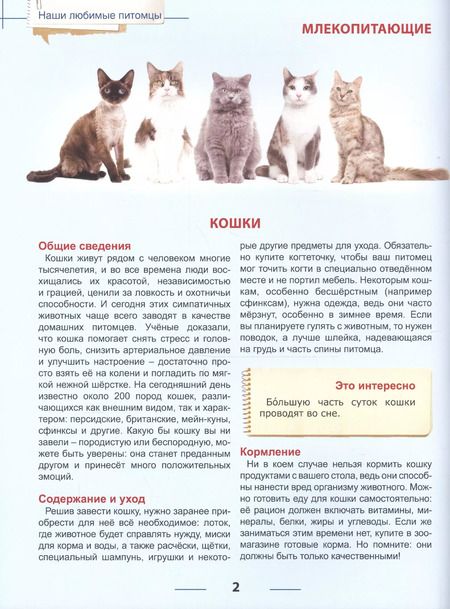 Фотография книги "Энциклопедия для детей наши любимые питомцы"