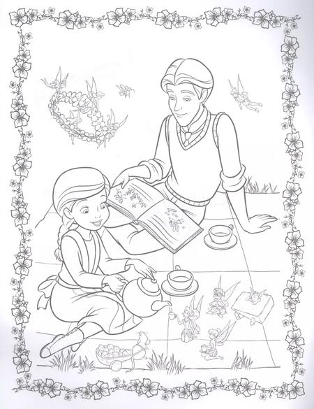 Фотография книги "Феи. Раскраска № 8 (Динь-Динь и Фауна)"
