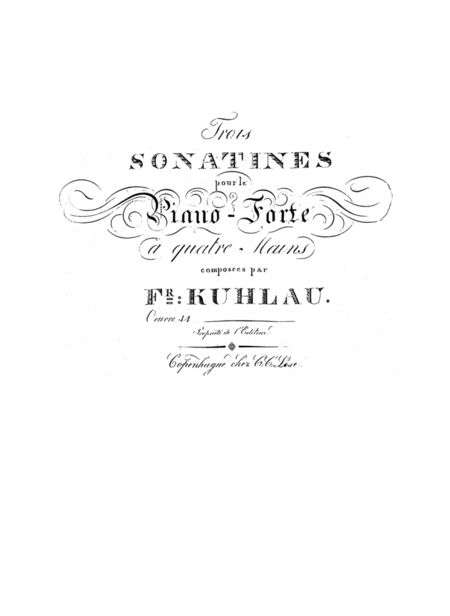 Фотография книги "Фридрих Кулау: Сонатины для фортепиано в 4 руки. Соч. 44. Ноты"