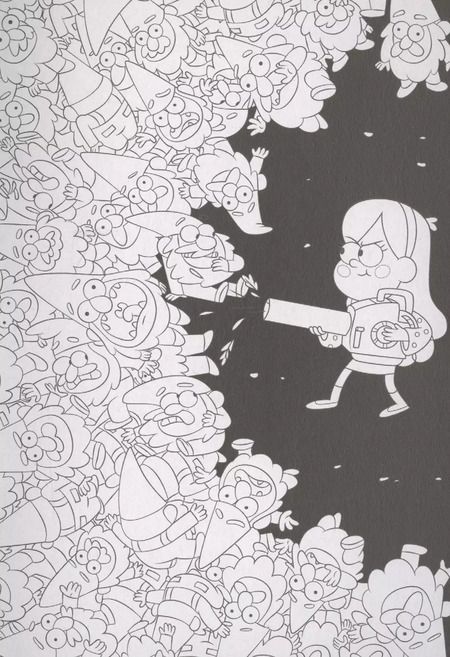 Фотография книги "Гравити Фолз. Книжка открыток для раскрашивания (+ наклейки)"