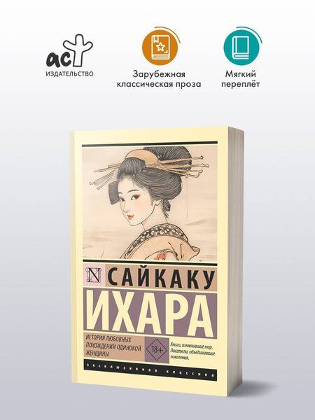 Фотография книги "Ихара Сайкаку: История любовных похождений одинокой женщины"