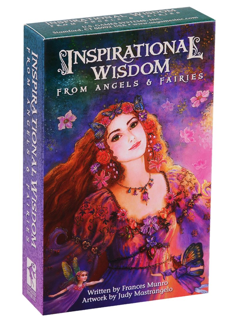 Обложка книги "Inspirational Wisdom from Angels & Fairies = Вдохновляющая мудрость Ангелов и Фей (44 карты + инструкция на английском языке)"