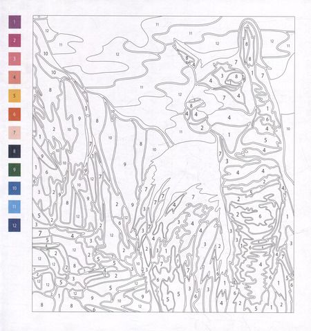 Фотография книги "Картины по номерам. Раскраска «Животные». 15 картин"