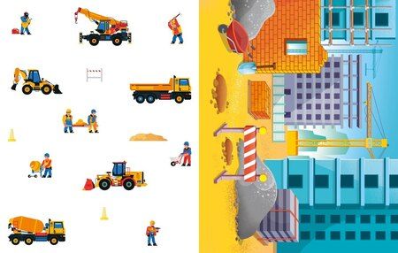 Фотография книги "Кира Малецкая: Объёмные игрушки из бумаги. Строительные машины"