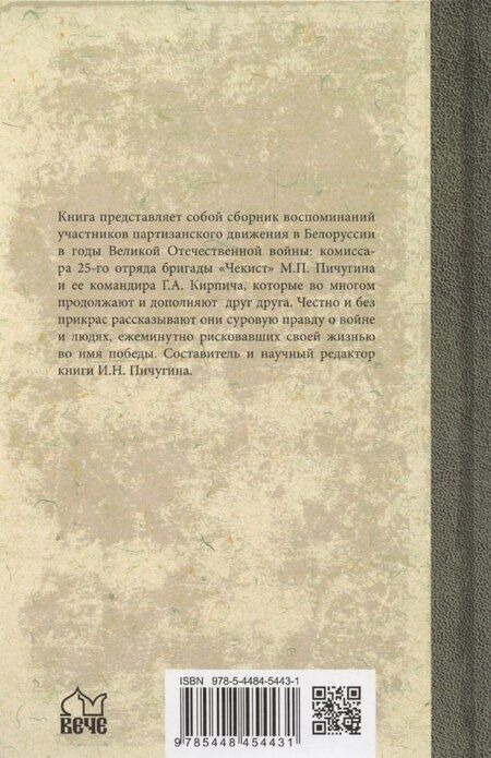 Фотография книги "Кирпич, Пичугин: Комиссар и комбриг. Армейско-партизанские мемуары"