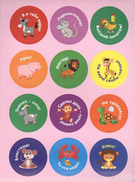 Фотография книги "КН Енот Поощрительные наклейки (96 накл.) (м)"