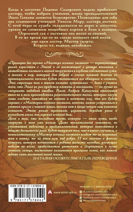 Фотография книги "Кокоулин: Мастер осенних листьев"