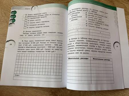 Фотография книги "Корлюгова, Гоппе: Финансовая грамотность. 4 класс. Рабочая тетрадь. ФГОС"