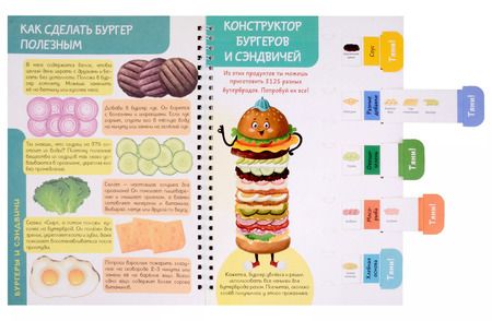 Фотография книги "КукБук. Интерактивная кулинария для детей и взрослых. Бургеры и сэндвичи"