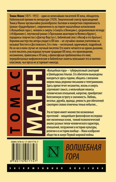Фотография книги "Манн: Волшебная гора"