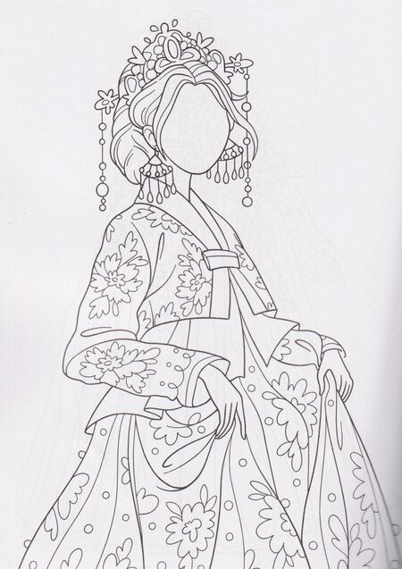 Фотография книги "Мария Яляева: Принцессы Кореи: книга-раскраска"