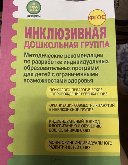 Фотография книги "Микляева, Головчиц, Ромусик: Инклюзивная дошкольная группа. Методические рекомендации. ФГОС"