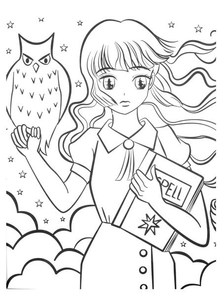 Фотография книги "Моэ-персонажи. Аниме раскраска"