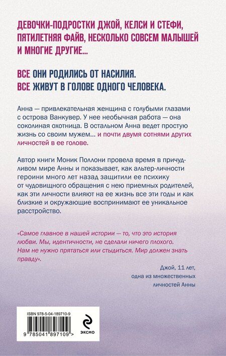 Фотография книги "Моник Поллони: 200 голосов в моей голове. История женщины с самым уникальным расстройством личности"