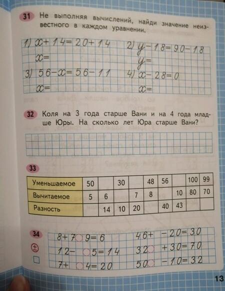 Фотография книги "Моро, Волкова: Математика. 2 класс. Рабочая тетрадь. В 2-х частях. Часть 2 ФГОС"