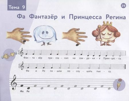 Фотография книги "Наталья Коваленко: Веселая музыкальная грамота: альбом №1 по сольфеджио и фортепиано для детей"