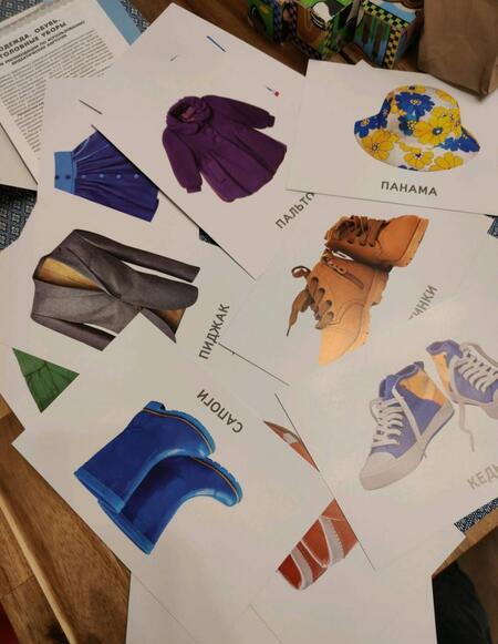 Фотография книги "Одежда, обувь, головные уборы. 40 дидактических карточек. 2+. ФГОС ДО"